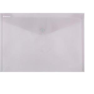 Kuverte s gumbom A4 pp Donau 8544001PL-02 prozirne boja dima