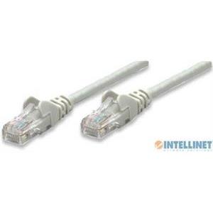 Kabel mrežni Intellinet, Cat6, U/UTP, RJ45-M/RJ45-M, 0.5 m, sivi