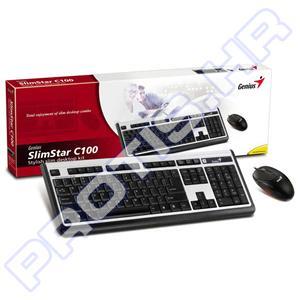 Tipkovnica + miš Genius SlimStar C100, PS2