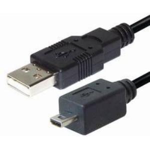 USB kabel 2m, AM - mini 8 pin, Transmedia C158-GML, crni