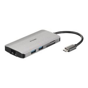 D-Link DUB-M810 8-in-1 USB-C Hub sa HDMI/Ethernet/Card Reader/Power Delivery