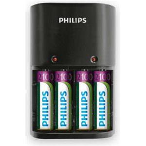 PHILIPS MULTILIFE BATTERY CHARGER + 4X AA BATTERIES