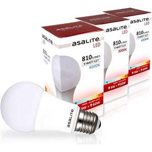 ASALITE LED bulb E27 9W 3000K 810lm