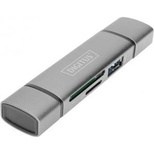 DIGITUS DA-70886 - card reader - USB 3.0/USB-C