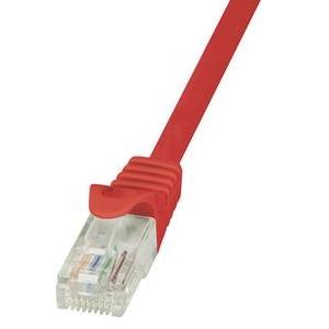 U/UTP prespojni kabel Cat.5e PVC CCA AWG26, crveni, 2,0m