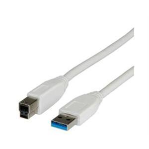 USB 3.0 kabel 1,8m, AM - BM, Roline, bijeli