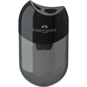 Šiljilo pvc s pvc kutijom 2rupe Faber-Castell 183500 crno