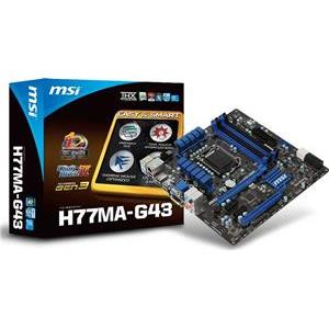 Matična ploča MSI H77MA-G43, s1155, D3, U3, S3, PCIe 3.0