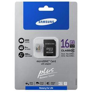 Memorijska kartica MicroSD 16GB Samsung Class10 + SD adapter