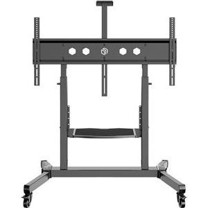 ONKRON Mobile TV Stand Rolling TV Cart for 50 to 100-Inch Screens up to 120 kg, black