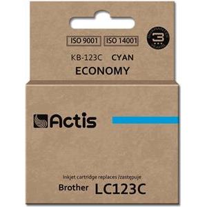 Actis KB-123C ink (replacement for Brother LC123C/LC121C; Standard; 10 ml; cyan)