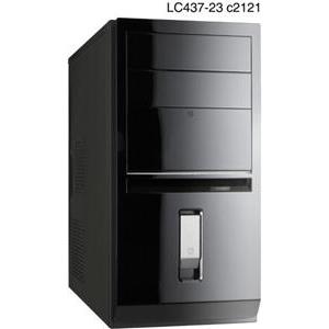 Linkworld 437-23C2121-400W Micro ATX Case in piano glossy black