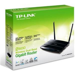 TP-Link N600 Wireless Dual Band 5 Gigabit Port Router, TL-WDR3600