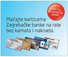 NOVO!! Obročno online plaćanje 2-12 rata za ZABA kartice