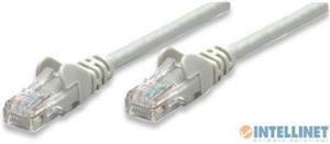 Kabel mrežni Intellinet, Cat6, U/UTP, RJ45-M/RJ45-M, 0.5 m, sivi