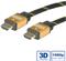 Roline GOLD HDMI kabel sa mrežom, HDMI M - HDMI M, 2.0m, 11.04.5502
