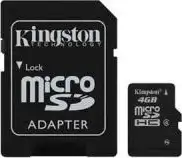 Memorijska kartica MicroSD 4GB Kingston HC + adapter