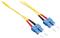 Opt. prespojni kabel SC/SC duplex 9/125µm OS2, LSZH, žuti, 3,0 m