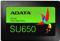 SSD ADATA 120 GB SU650 3D Nand, ASU650SS-120GT-R, SATA3, 2.5", maks do 520/450 MB/s