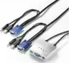 VALUE KVM Switch ''Star'' 2PC - 1×MONITOR, 1×TIPKOVNICA, 1×MIŠ, Audio, USB - PS/2