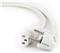 Gembird Power cord (C13), VDE approved, 1.8m, White