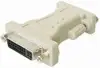 Transmedia C211-K, DVI adapter, DVI-jack 24+5 pin to 1 x Sub D-plug 15 pin, pink transparent