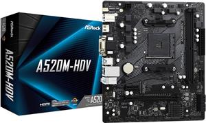 Matična ploča ASRock A520M-HDV - micro ATX - Socket AM4 - AMD A520