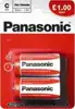 Baterija, tip C, Zinc Carbon, 2 kom, PANASONIC, R14RZ/2BP