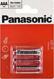 Baterija, tip AAA, Zinc Carbon, 4 kom, PANASONIC, R03RZ/4BP