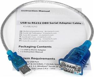 1 Port USB to Serial RS232 Adapter - Prolific PL-2303 - USB to DB9 Serial Adapter Cable - RS232 Serial Converter (ICUSB232V2) - serial adapter - USB 2.0 - RS-232