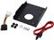 Adapter za montažu 2,5" HDD/SSD -> 3,5" okvir, kpl s kabelima, plastični, crni