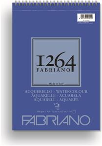 Blok Fabriano 1264 watercolour 21x29,7 (A4) 300g 30L spiralni top side 19100649