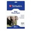 Verbatim 20-pack Inkjet Matt Photo Paper A4 180g