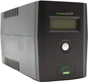 Elsist UPS NemoLCD 120 1200VA/480W, Line-Interactive, USB, RJ11/RJ45, 2×Schuko, 1×9Ah, 10min. autonomija