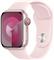 Apple Watch 9 GPS+Cellular 41mm aluminium roza | roza pasek sportowy M/L