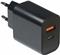Charger USB-C 20W Black Inter-Tech PD-2120