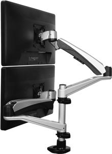 DURABLE monitor holder SELECT for 2 months table mount silver