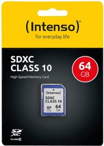 SDXC 64GB Class 10, 20/12 MB/s