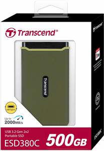 SSD 500GB Transcend ESD380C Portable, USB3.2 Gen2x2, Type-C