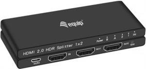 Equip HDMI Splitter 2.0 2 Port Ultra Slim 4K/60Hz black