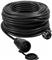 VERTEX PZO50M Retractable extension cable 50 m 3x2,5 mm Black