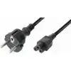 Transmedia N6-5L, Kabel za struju Schuco Plug - IEC 320 C5 Jack 5, 0 m, Crna boja