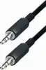 Transmedia A51-5L, Connector Kabel, 3,5 mm stereo plug - 3,5 mm stereo plug,5, 0 m