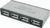 Transmedia C156-ALL, Vanjski USB 2.0 Mini Hub, 4x USB type A jack na USB mini jack, mini alumijsko