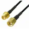 Transmedia CWK 1-3L, WLAN Antenna Cable, SMA reversed jack to SMA plug, gold plated, 3,0 m