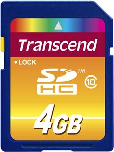 Memorijska kartica SD 4 GB Transcend HC Class 10