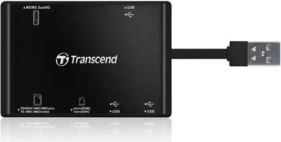 Čitač kartica TRANSCEND Card Reader (MS/MS PRO/MS PRO Duo/Secure Digital/MS Duo/RS-MMC/MMC plus/MMC