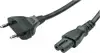 Kabel za napajanje notebook, 2 pole, black, 1.8m