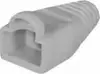 Transmedia TI2-GRL, Strain relief for round cable, for Western 8 8-plug, grey