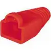 Transmedia TI2-RRL, Strain relief for round cable, for Western 8 8-plug, red